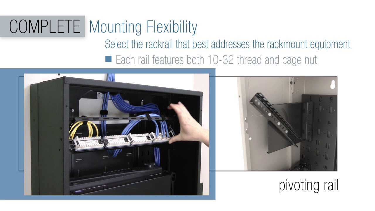 Gabinetes de bajo perfil para montaje en pared